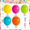 Pack of 60, 12 Inch Hawaiian Party Balloons Set (Hot Pink Orange Blue Green)